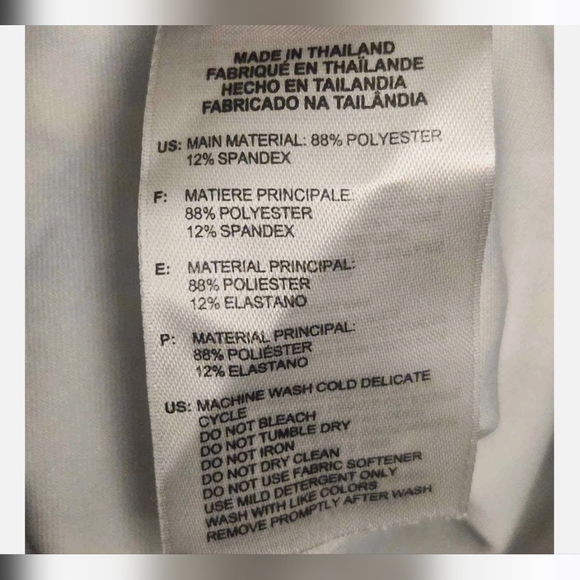 Adidas climalite women's cropped athletic leggings Blue Black Yellow size Small - Picture 7 of 7